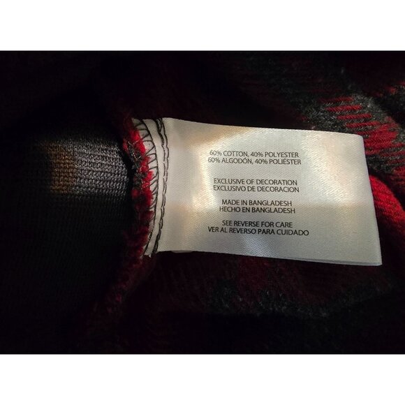Orvis Red & Gray Plaid Flannel Button-Up Heavyweight Shacket XXL Gorpcore - Picture 6 of 6